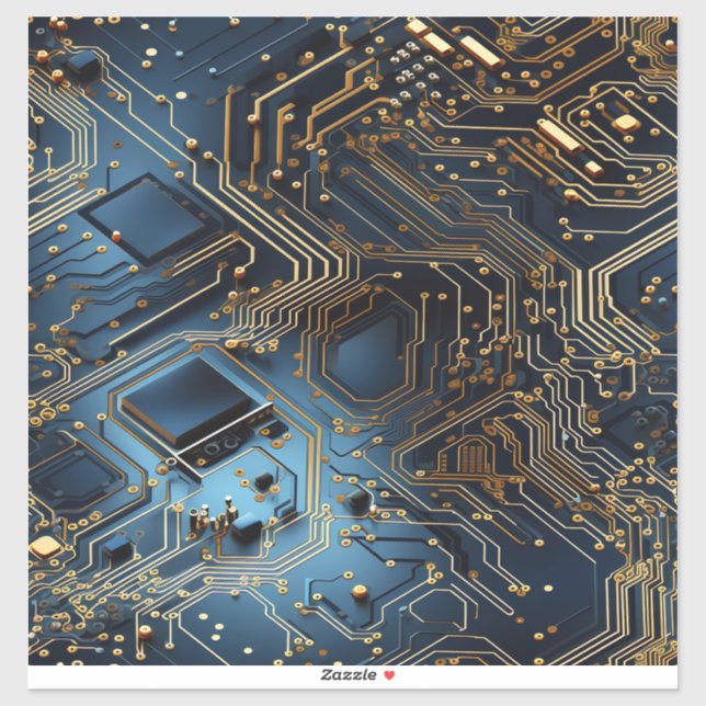 Electronic Circuit Vinyl Sticker (Sheet)