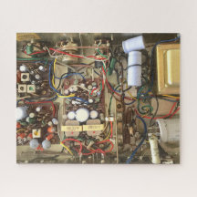 Electronic Circuitry of a 1960s Radio Photo