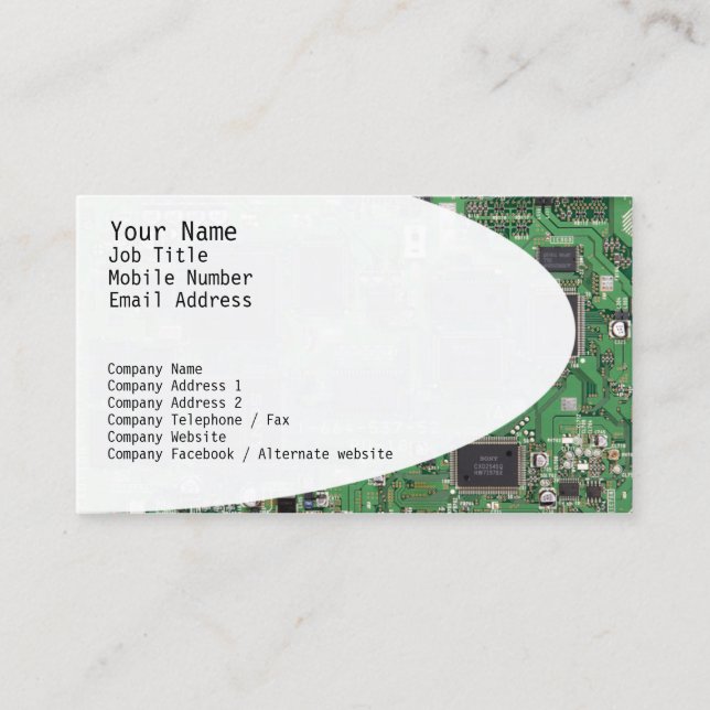 Electronic Circuits Business Card (Front)
