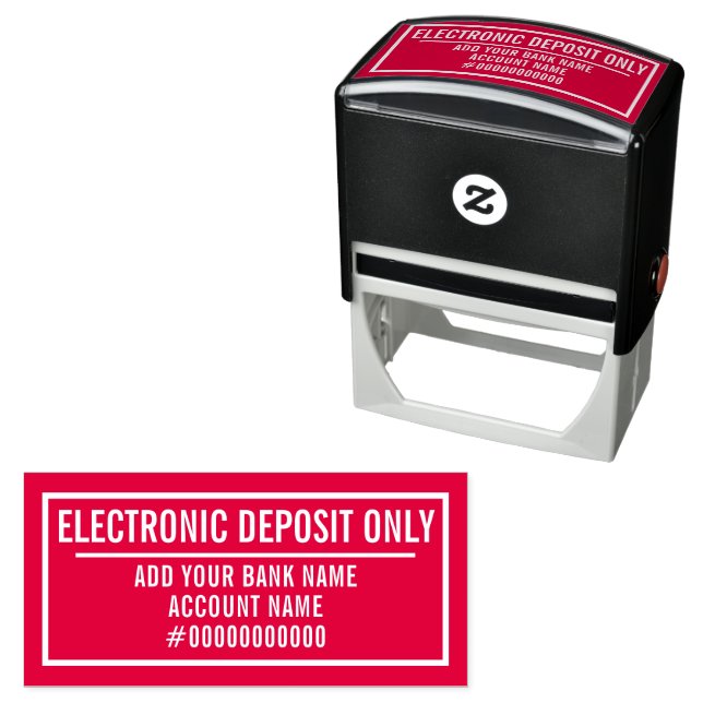Electronic Deposit Only Self-inking Stamp (In Situ)