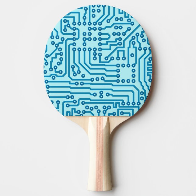 Electronic Digital Circuit Board Ping Pong Paddle (Front)