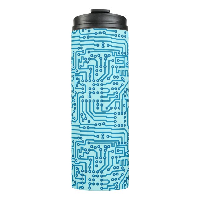 Electronic Digital Circuit Board Thermal Tumbler (Front)