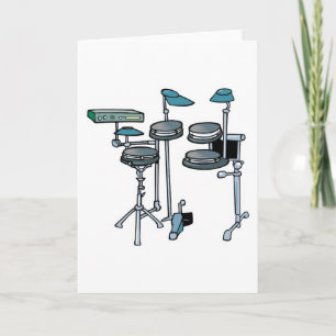 electronic drum set card