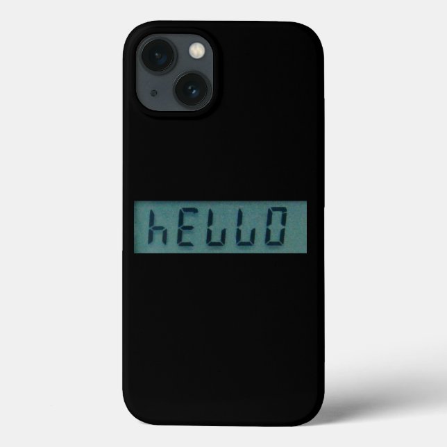 Electronic Hello Display Message Case-Mate iPhone Case (Back)