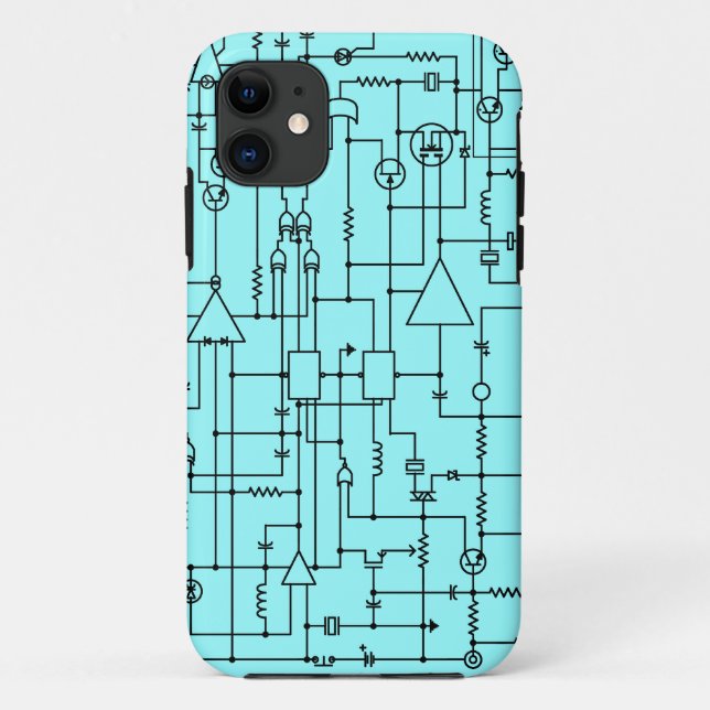 electronic project circuit Case-Mate iPhone case (Back)