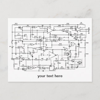 electronic project postcard