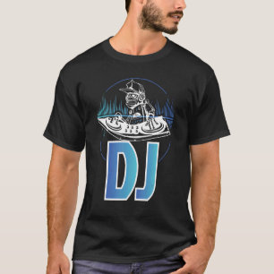 Electronic Visualiser Turntables Cool Dj Diskjocke T-Shirt