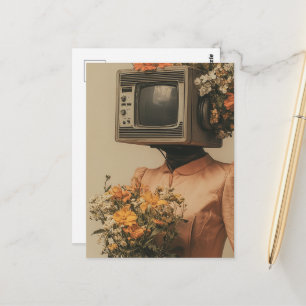 Electronic Woman  Postcard