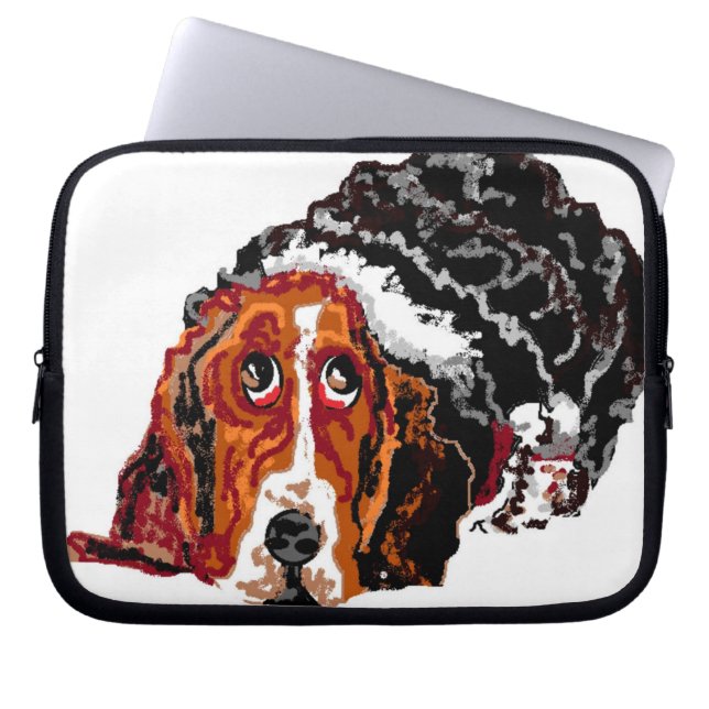 Electronics Bag ; Basset Hound Dog (Front)