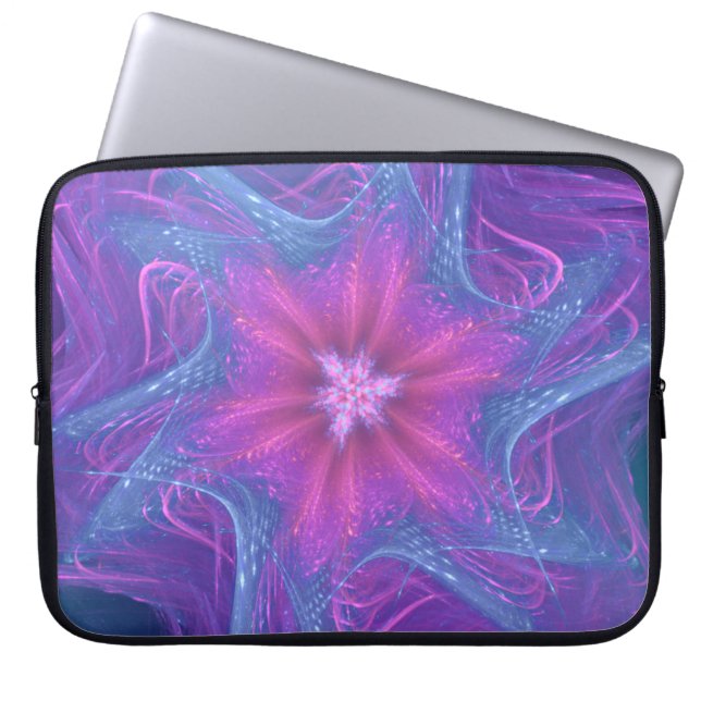 Electronics Bag Fractal Delicate Cyan Palette (Front)