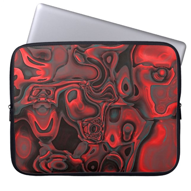 Electronics Bag Red Dominant Gemstone Pattern (Front)