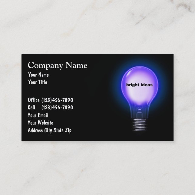 Electronics Business Cards (Front)