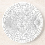 Electronics Engineer Smith Chart  Coaster<br><div class="desc">Perfect gift for an electronics engineer. This coaster has a Smith Chart,  which is used for measuring radio frequency.</div>