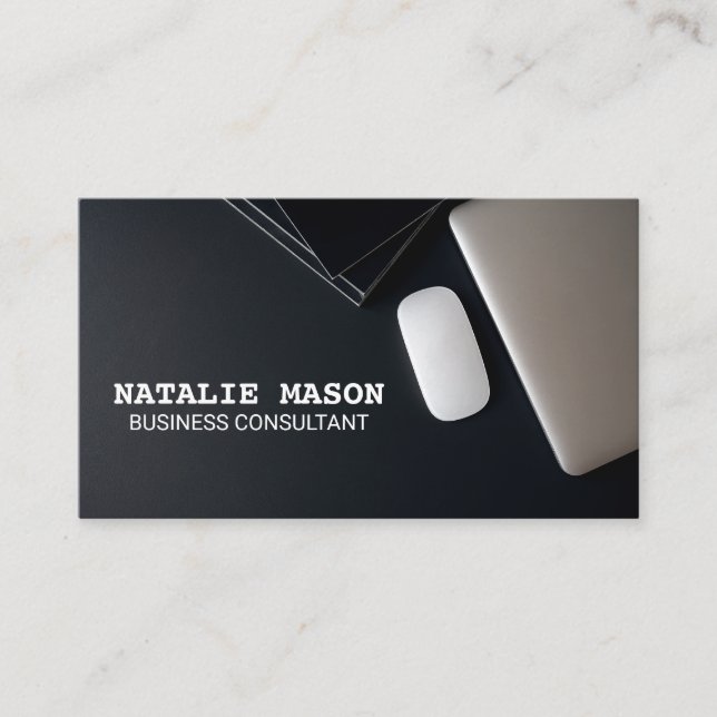 Electronics | Office Space Desk Business Card (Front)