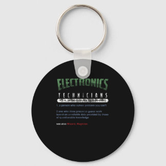 Electronics Technicians Technical Gift Key Ring