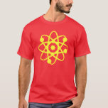 Electrons and neurons red geek shirt<br><div class="desc">geeky tshirt</div>
