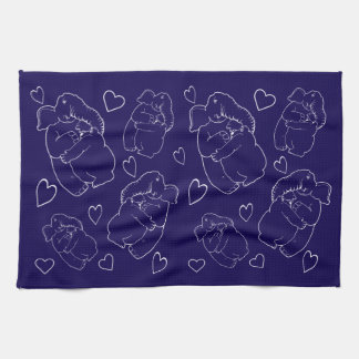 Elefant und Bär Tea Towel