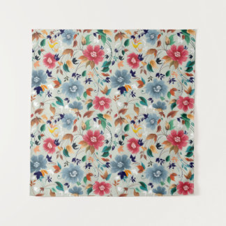 Elegance Blooms: Floral Vintage Background Tapestry