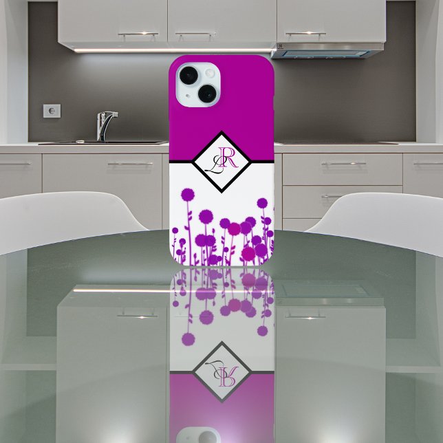 Elegance Blooms: Personalised Monogram Case-Mate iPhone Case (Creator Uploaded)