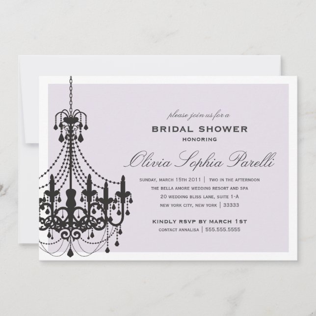 ELEGANCE | BRIDAL SHOWER INVITATION (Front)