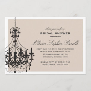 ELEGANCE   BRIDAL SHOWER INVITATION