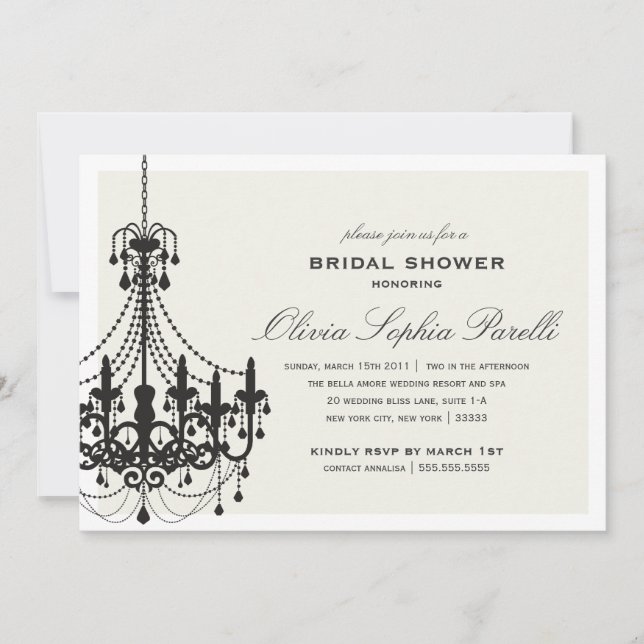 ELEGANCE | BRIDAL SHOWER INVITATION (Front)