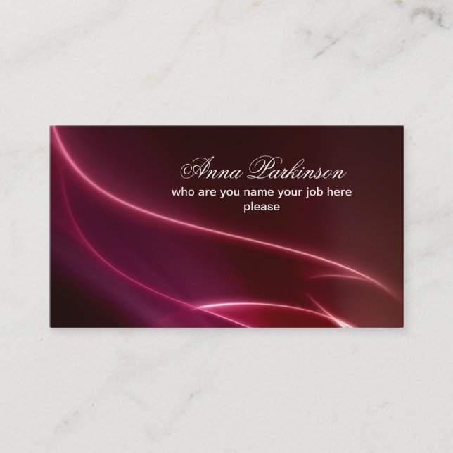 elegance business card (Front)