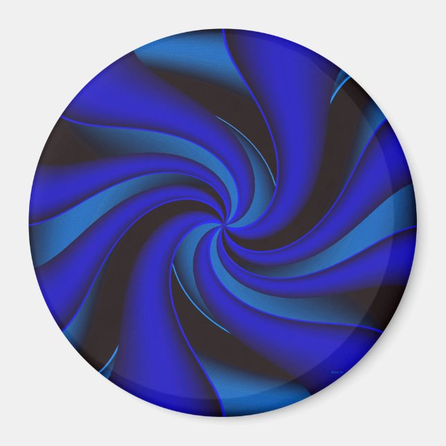 Elegance en bleu.... magnet (Front)