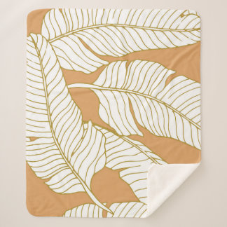 Elegance Floral: Abstract Pattern Background. Sherpa Blanket
