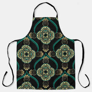 Elegance floral arabesque vintage seamless pattern apron