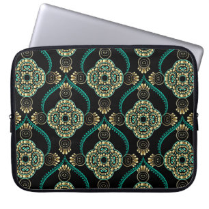 Elegance floral arabesque vintage seamless pattern laptop sleeve