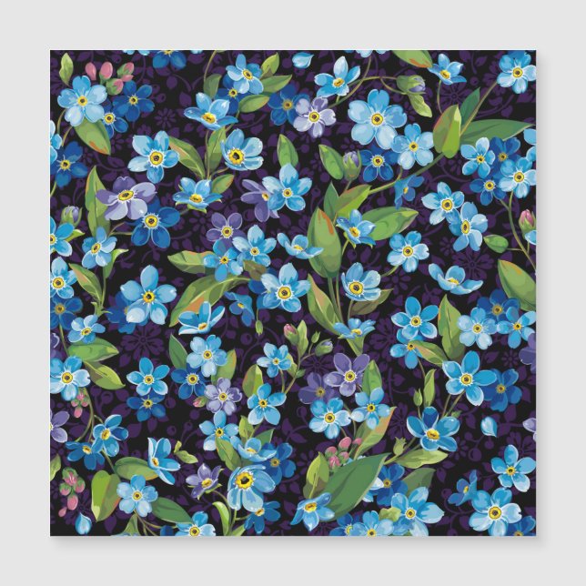 Elegance Forget-Me-Not Floral Pattern (Front)