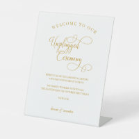 Elegance Gold Script Unplugged Ceremony
