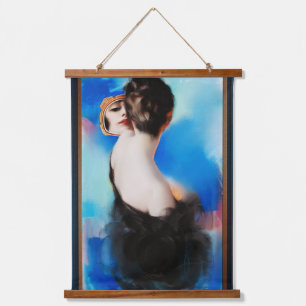 Elegance In Black by Rolf Armstrong Hanging Tapestry
