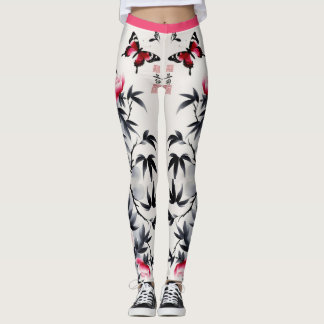 Elegance in Bloom: Floral Harmony printed Leggings