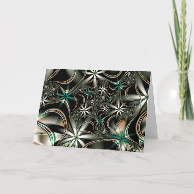 Elegance in Bloom Greeting Card (Front)