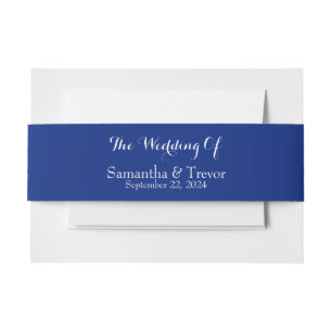 Elegance in Bloom: Join Us for Our Special Day Invitation Belly Band
