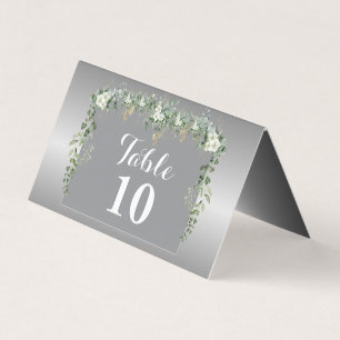Elegance in Blue and Silver Folded Card