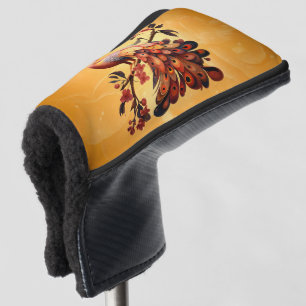 Elegance in feathers golf head cover