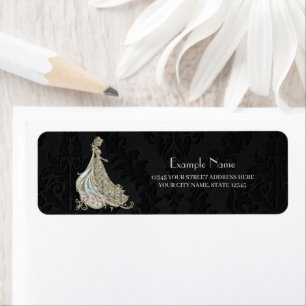 Elegance in gold and black.