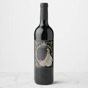 Elegance in gold and black. wine label