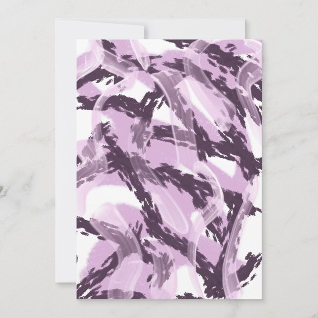 Elegance In Lavens Invitation (Front)