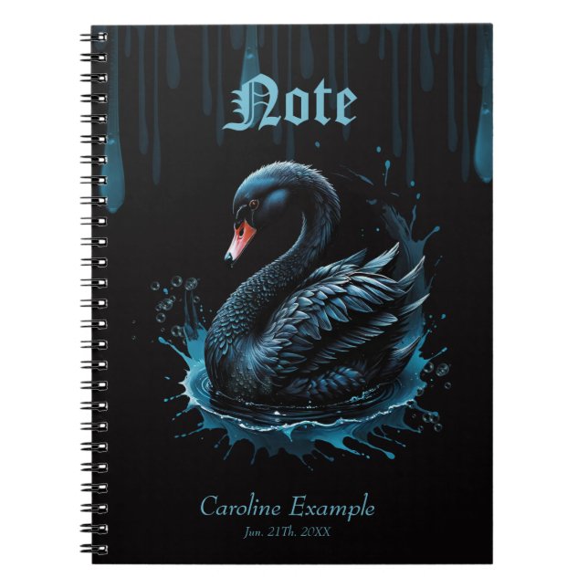 Elegance in motion, the black swan notebook (Front)