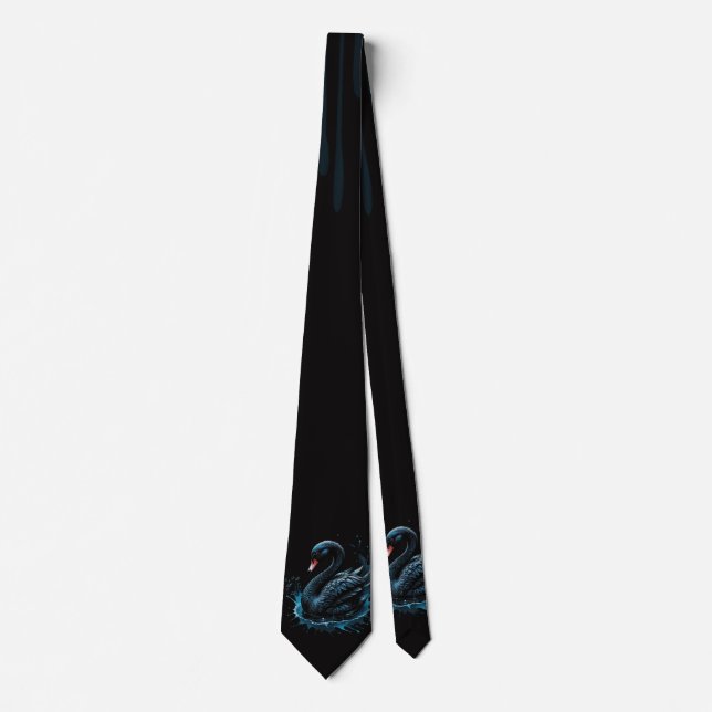 Elegance in motion, the black swan,  tie (Front)