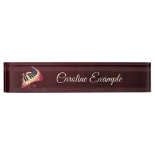 Elegance in motion, the curved piano nameplate