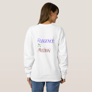 Elegance in Motion Typography Women's Hoodie   Min