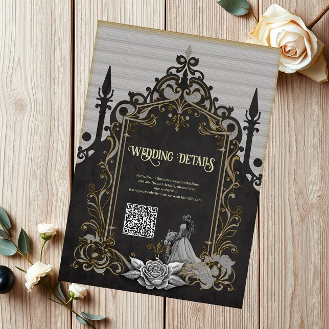 Elegance in silver and black.  enclosure card (Creator Uploaded)