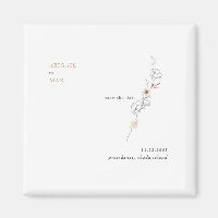 Elegance in Simplicity Caramel Wedding Save Date
