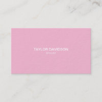 Elegance in Style: Pink, Black & White Business Ca