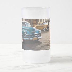 Elegance in Your Hands: Garra with Carros Frosted Glass Beer Mug